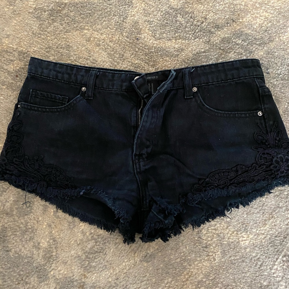 Black wash Forever 21 shorts